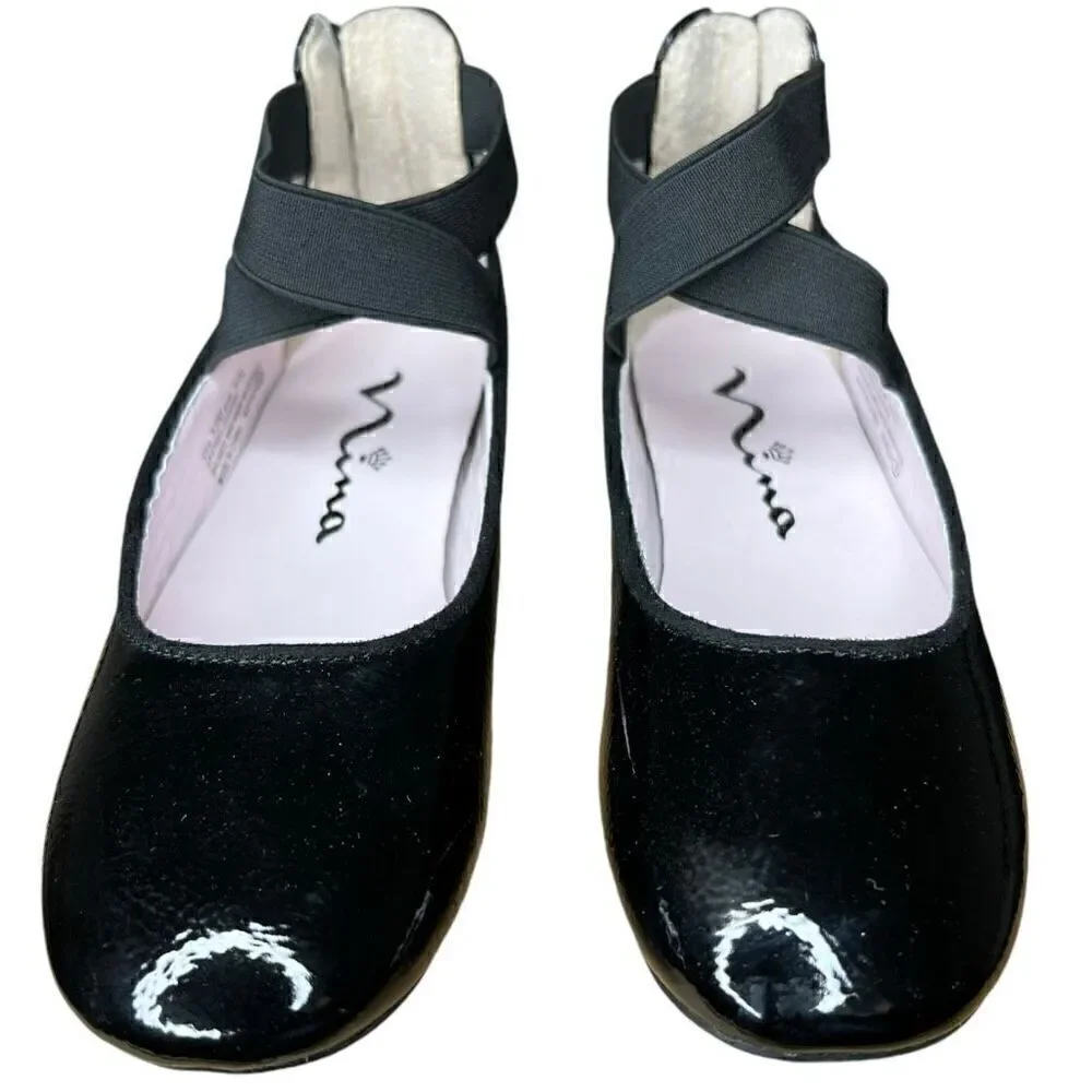 NEW Nina Little Girls Marissa Black Flat 11
